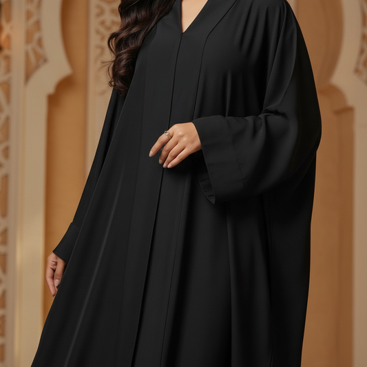 Premium Korean Nida Black Naqab – Free Size Soft & Breathable Face Veil | Naqab Always