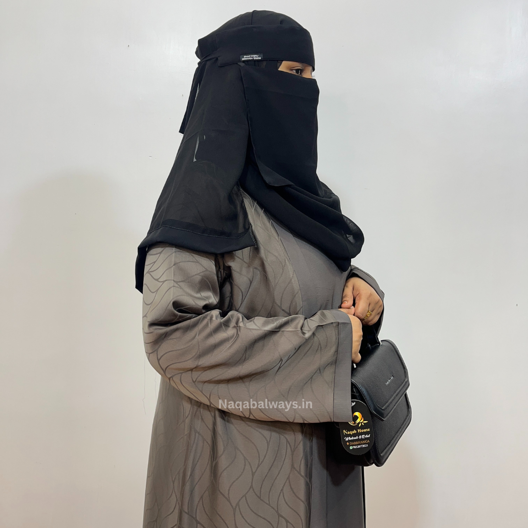 Shrug Pattern Digital Print Abaya