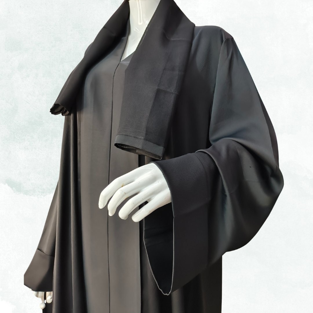 Premium Korean Nida Black Naqab – Free Size Soft & Breathable Face Veil | Naqab Always
