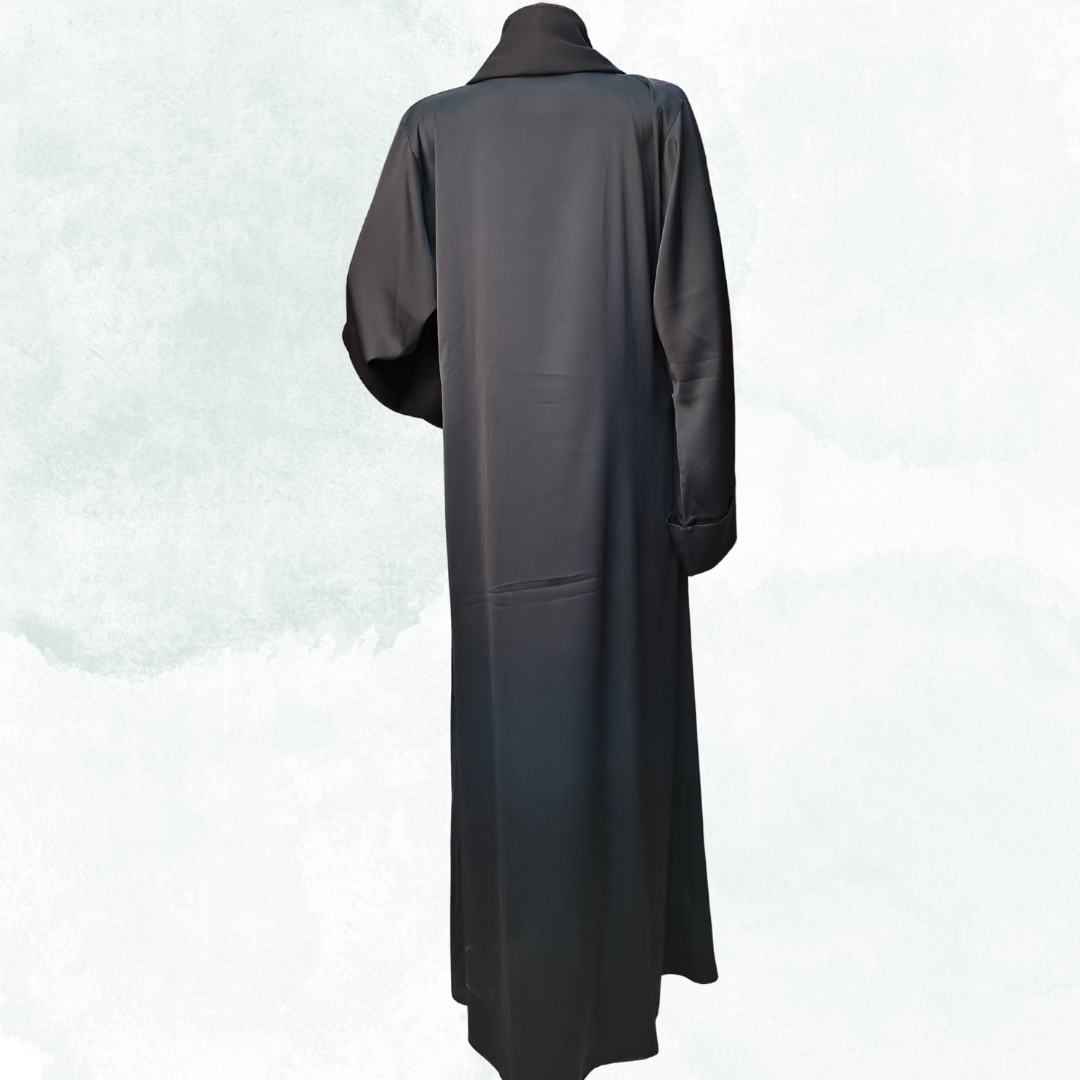 Premium Korean Nida Black Naqab – Free Size Soft & Breathable Face Veil | Naqab Always