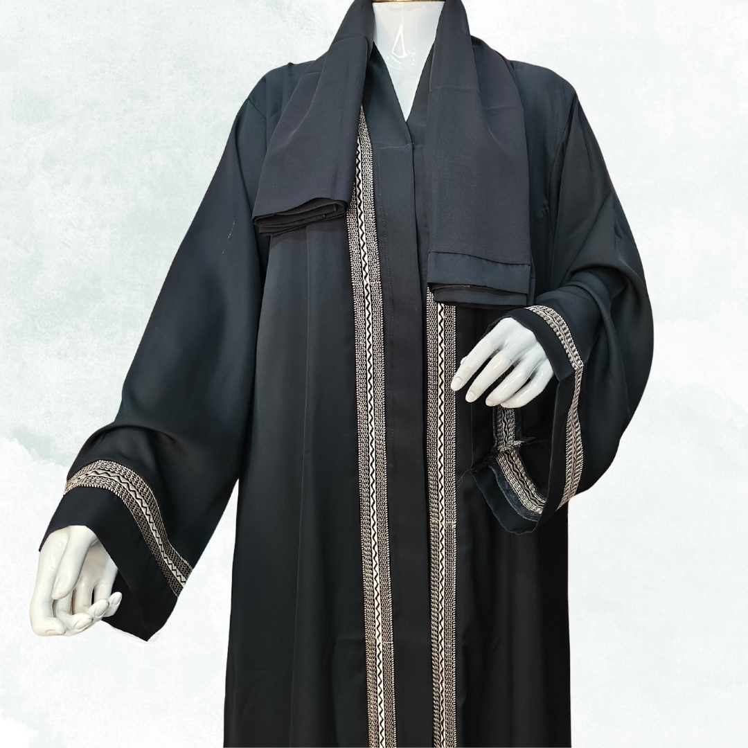 Premium Korean Nida Black Naqab – Free Size Modest Niqab | Naqab Always