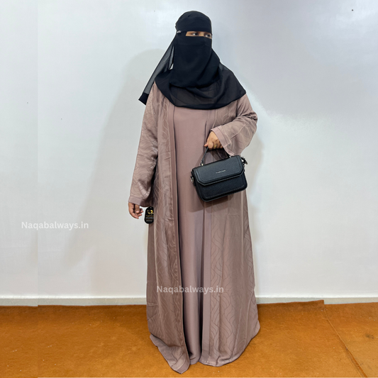 Shrug Pattern Digital Print Abaya