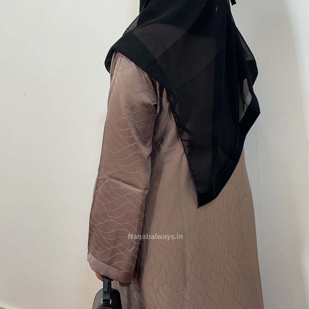 Shrug Pattern Digital Print Abaya