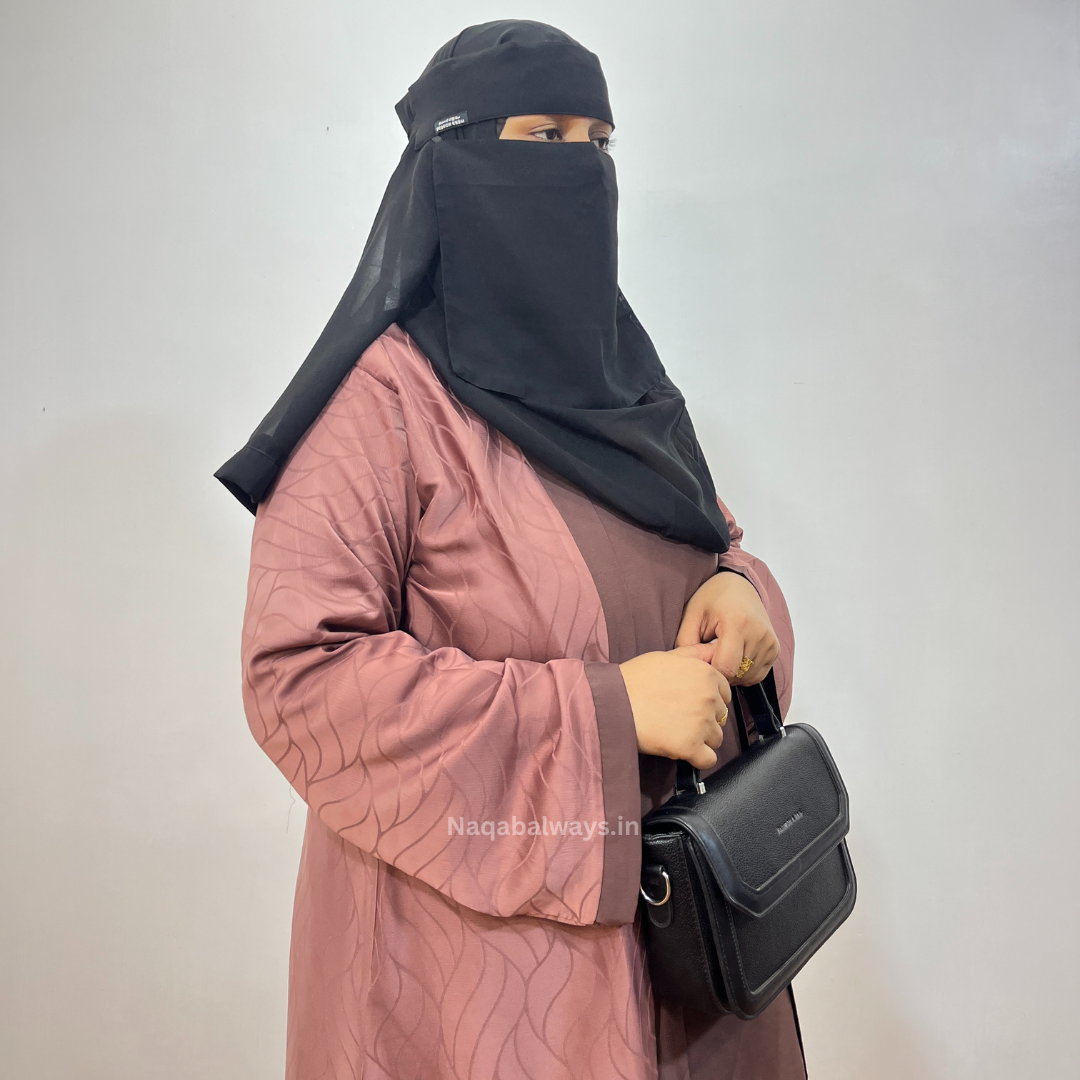 Shrug Pattern Digital Print Abaya