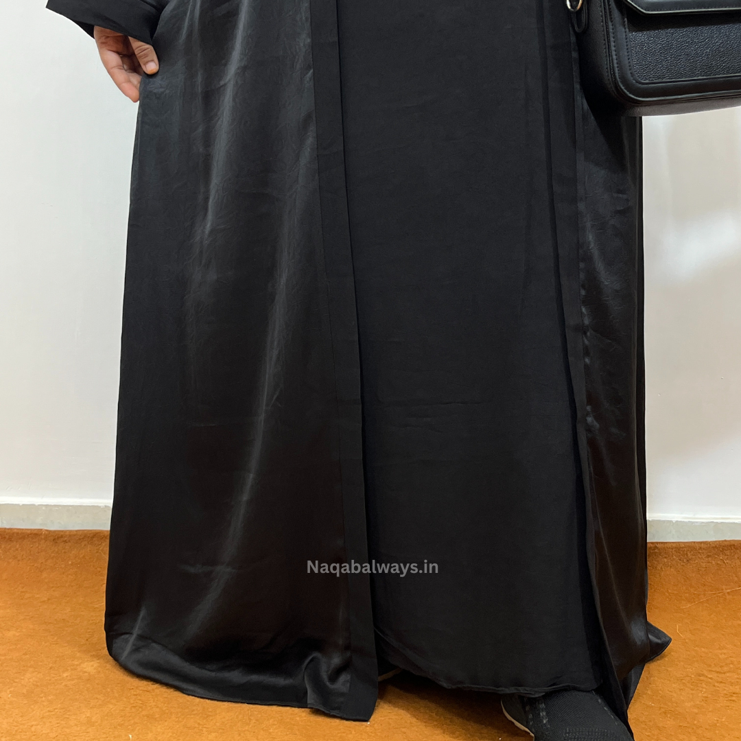 Plane premium Black Shrug Abaya
