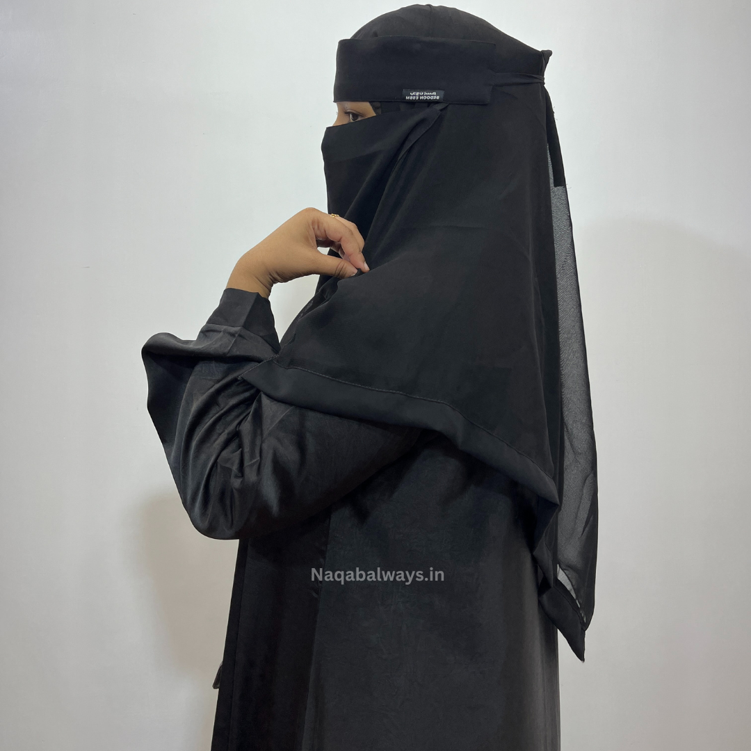 Plane premium Black Shrug Abaya