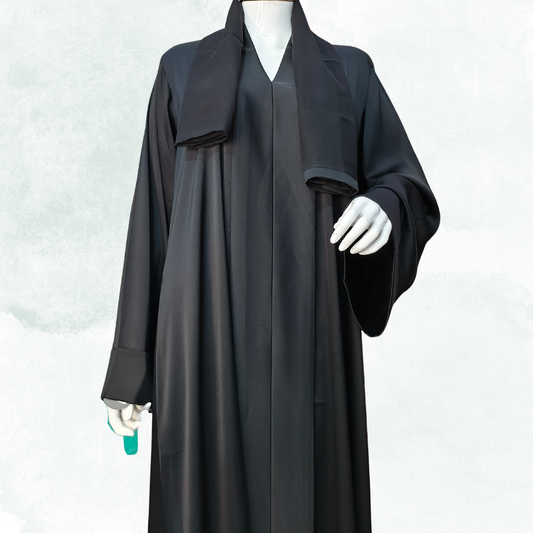 Premium Korean Nida Black Naqab – Free Size Soft & Breathable Face Veil | Naqab Always