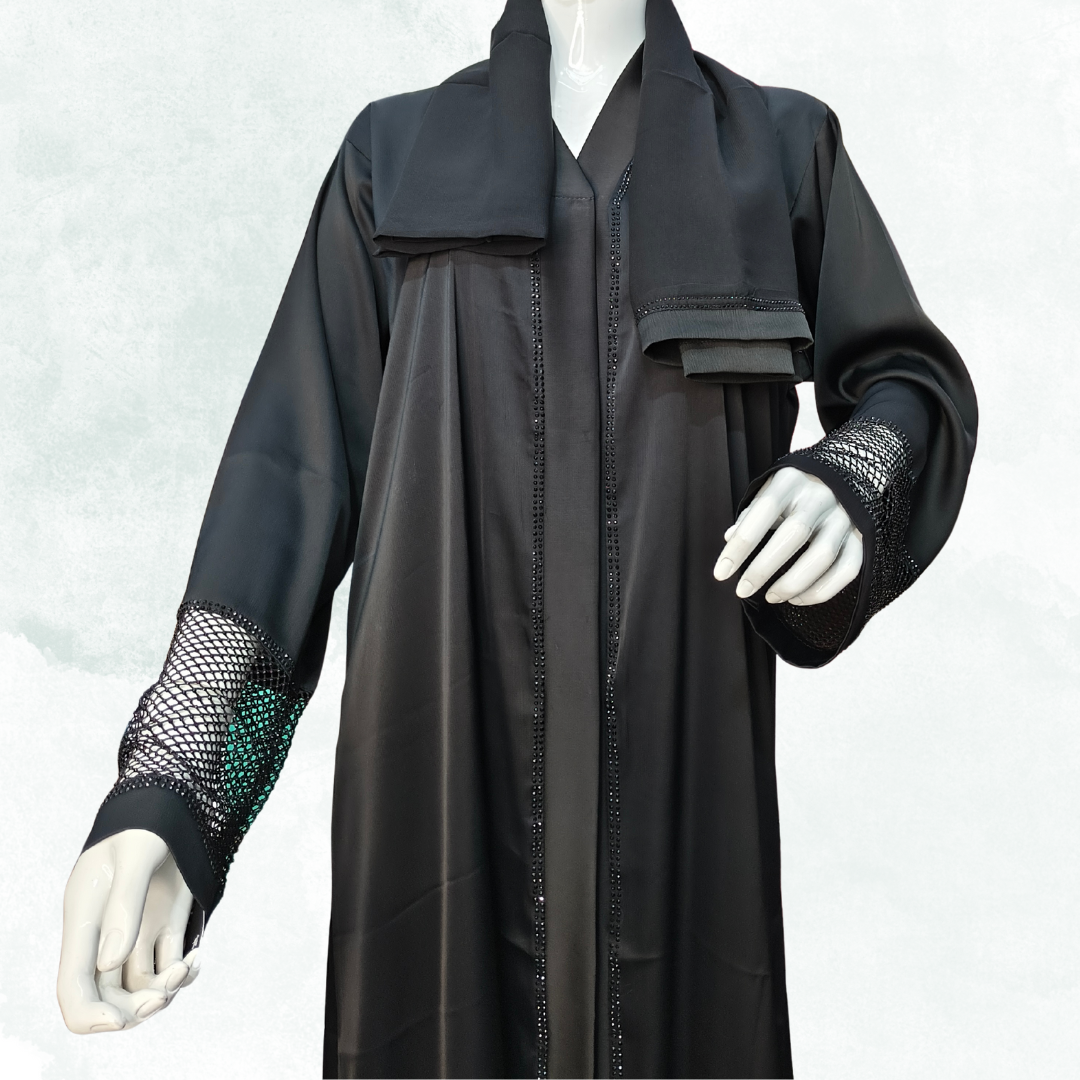 Premium Imported Dubai Black Naqab – Free Size Soft & Breathable Face Veil | Naqab Always