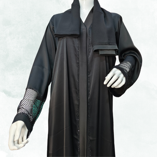 Premium Imported Dubai Black Naqab – Free Size Soft & Breathable Face Veil | Naqab Always
