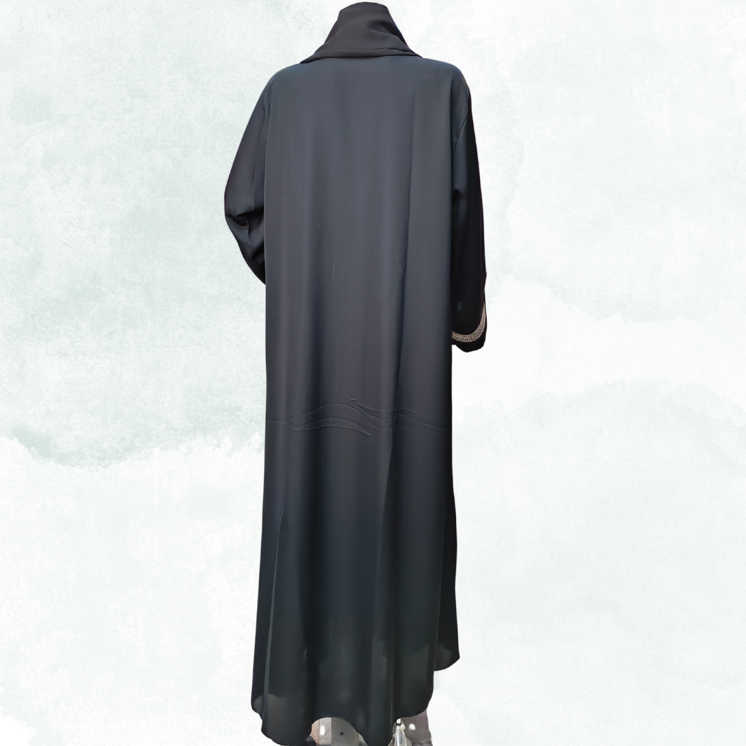 Premium Korean Nida Black Naqab – Free Size Modest Niqab | Naqab Always