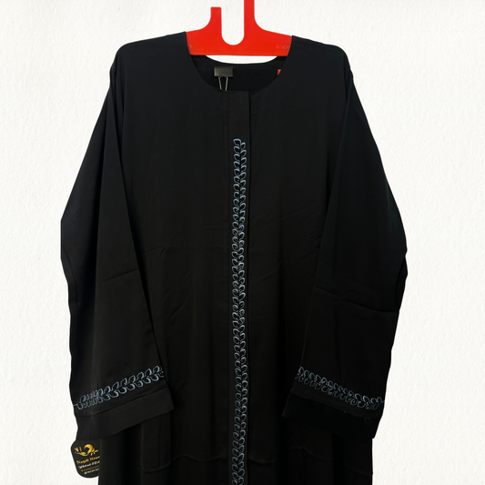 Elegant Embroidered With Stone Work Abaya – Simple & Classy Look