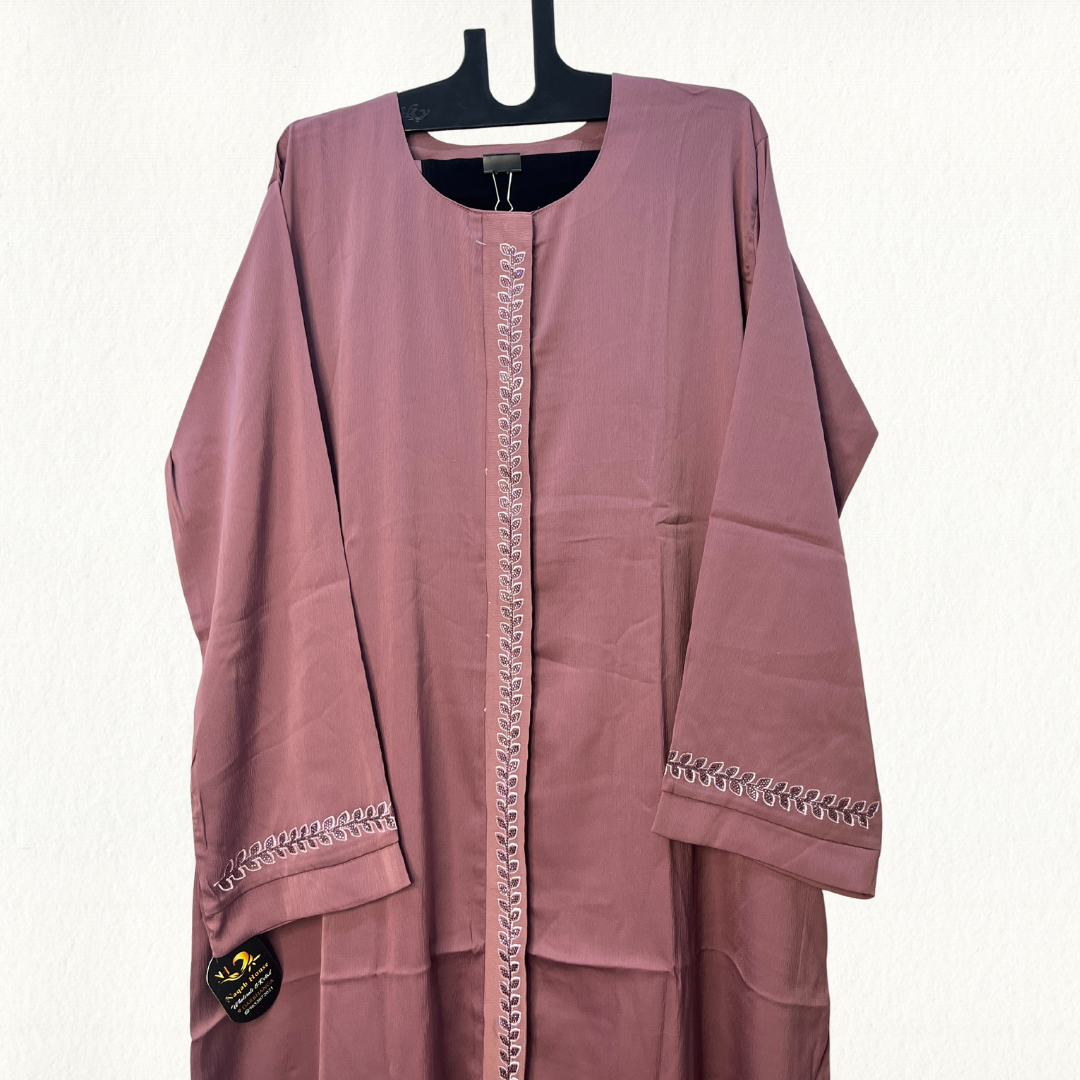 Elegant Embroidered With Stone Work Abaya – Simple & Classy Look