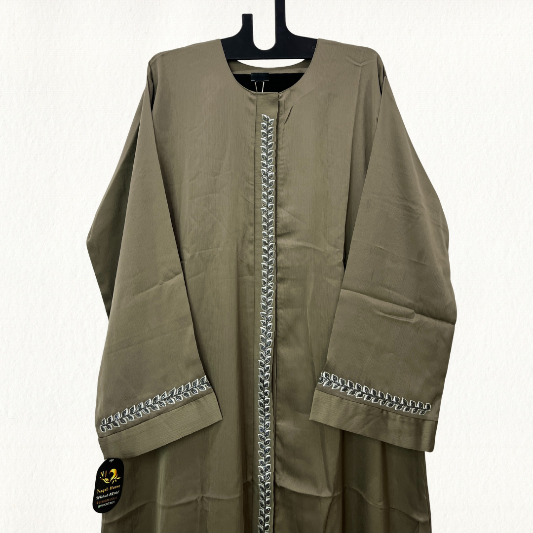 Elegant Embroidered With Stone Work Abaya – Simple & Classy Look