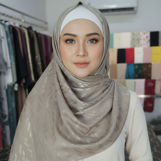 Soft Shine Textured Hijab – Elegant & Stylish Look for Any Occasion
