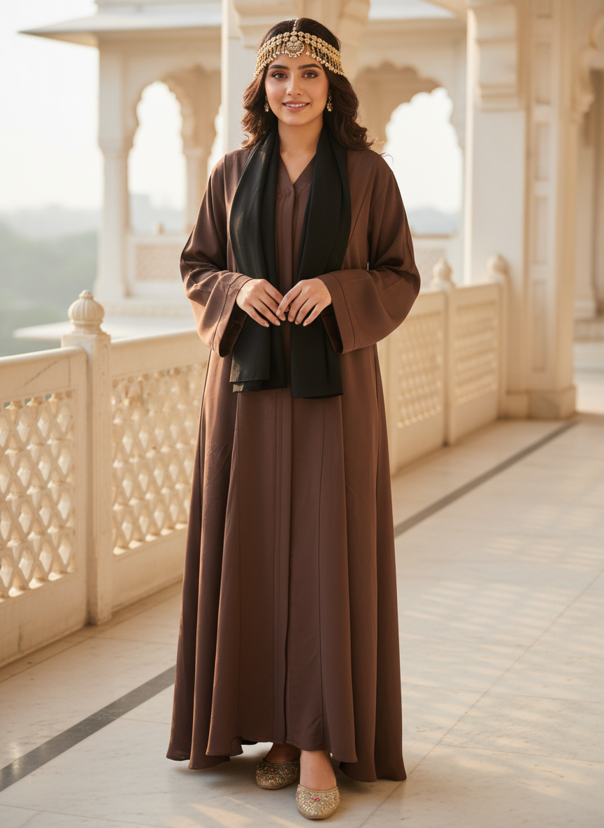 Elegant Beige Abaya – Simple & Premium Everyday Modest Wear